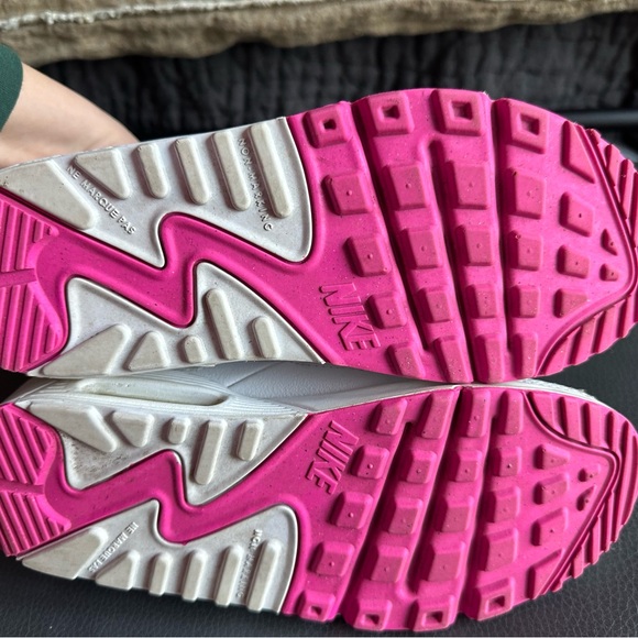 White and Pink Nike Airmax Sneakers - Picture 6 of 8